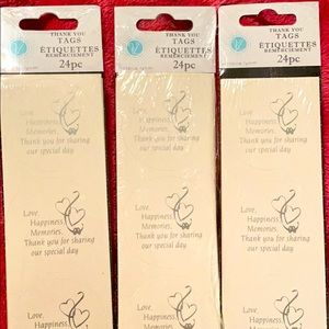 Thank You Tags Stickers Victoria Lynn (3 Packs) New